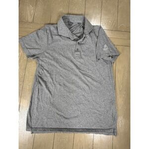 G/FORE Polo Shirt Mens Medium Gray Riviera Country Club Cotton Short‎ Sleeve